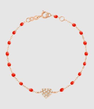 Gigi Clozeau Bracelet Perles Resine In Love Diamants Or