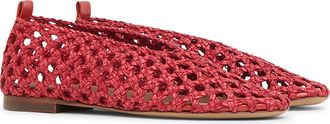 Mansur Gavriel Woven Ballerina Flat in Pomodoro at Nordstrom, Size 39.5