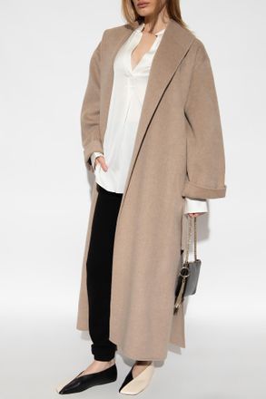 By Malene Birger Trullem Wool Coat, Womens, Beige