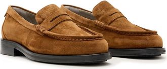 AllSaints Bloom Penny Loafer in Tan Brown at Nordstrom, Size 11