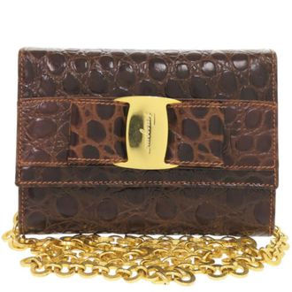 Ferragamo Leather Shoulder Bag (Pre-Owned)