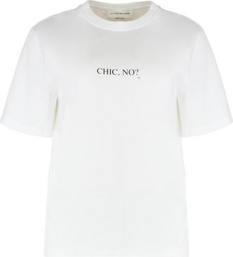 Victoria Beckham T-shirt In Cotton With Print
