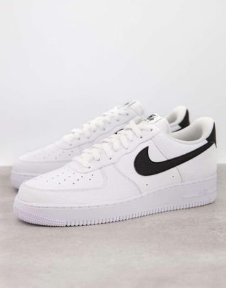 Nike Air Force 1 07 sneakers in white and black