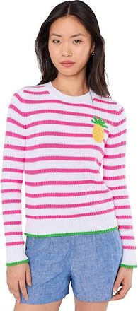Lilly Pulitzer Jovienne Sweater Womens Sweater Resort White Shine Bright Stripe : XXS, Cotton