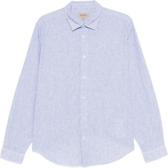 Woolrich Katoenen Shirt - Heren - Casual Overhemden - Blauw - S - Katoen - Overhemden