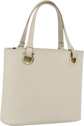 Ferragamo Pre-owned Handtas - Dames - Vintage Handtas - Beige - ONE Size - Leer - Vintage