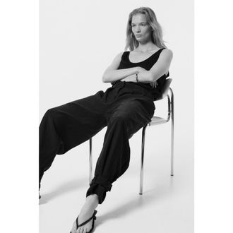 H&M Balloon Trousers in Black at Nordstrom, Size 10