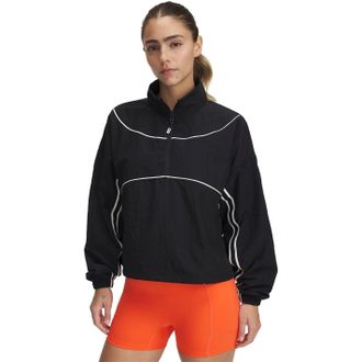 Under Armour Womens Weather Resistant Streamlined Performance Running Jacket in Black - Size 10 UK