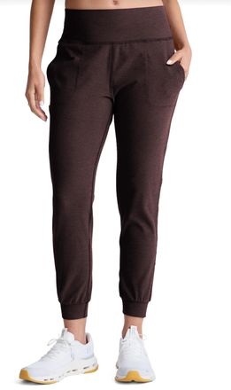 Beyond Yoga Spacedye Midi Jogger In Dark Chocolate