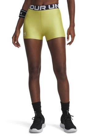 Under Armour HeatGear Shorts in Yellow Shade //White at Nordstrom, Size Xx-Large