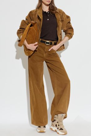 Isabel Marant Lemony Jeans Trousers, Womens, Brown