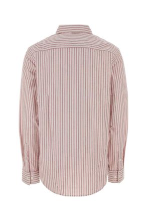 Calvin Klein Womens Embroidered Stretch Oxford Shirt Brilliantpink Exterior: Cotton Elastane Camicie