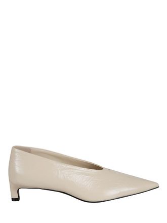 Jil Sander Off White Leather Pumps