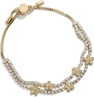 BaubleBar Match with Mama Flower Bracelet in Clear at Nordstrom