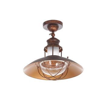 Lindby L&aacute;mpara De Techo louisanne En Marr&oacute;n Metal - Lindby