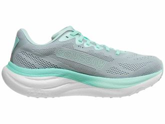 Saucony Womens Ride 19 Running Shoes In Cloud/aqua