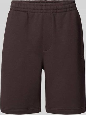 Lacoste Relaxed Fit Sweatshorts aus reiner Baumwolle in Schoko, Gr&ouml;&szlig;e XXL