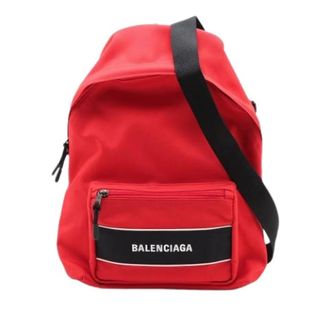 Balenciaga Pre-owned Backpacks, female, Red, Size: ONE SIZE Pre-owned Nylon Backpack