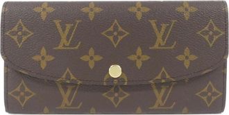 Louis Vuitton Brown Rose Ballerine Coated Canvas Long Wallet (Tri-Fold) (Pre-Owned)