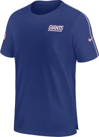 Nike New York Giants Sideline Coach Nike Mens Dri-FIT NFL Top in Blue | 02ES155N8I-K0Z