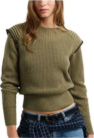 Pepe Jeans London Jersey de cuello redondo - Knitwear - Mujer - Verde - XS