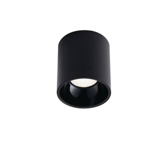 Netlighting Mig LED Round Surface Mounted AntiGlare Downlight Black 4000K