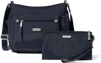 Baggallini Womens Uptown Bagg Crossbody Bag with RFID Phone Wristlet