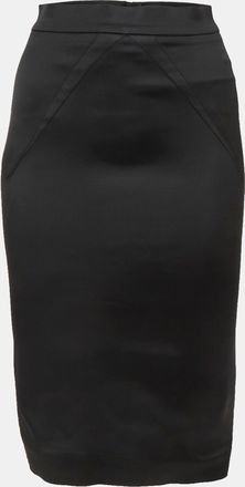 Dolce & Gabbana Black Satin Pencil Skirt S