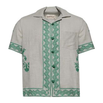 Baziszt Short Sleeve Shirts, male, Green, Size: L Tulum S/S Shirt