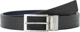 Emporio Armani Cintura reversibile in pelle - - Accessories - Uomo - Nero - ONE SIZE