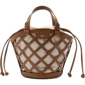 Arezzo Small Petra Leather Bucket Bag in Soul Natural/Natural at Nordstrom