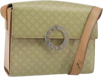 Celine Pre-owned Cross Body Bags, female, Beige, Size: ONE SIZE Pre-owned Vintage Macadam Shoulder Bag