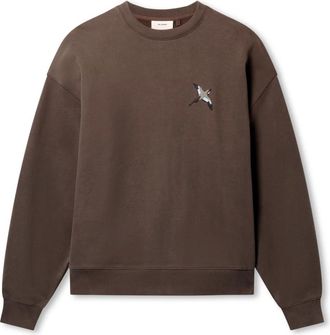 Axel Arigato Hoodies & sweatvesten, Heren, Bruin, XL, Katoen, Micro Bee Bird Sweatshirt
