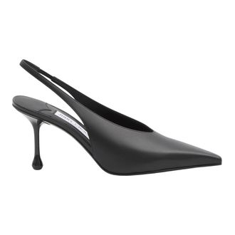 Jimmy Choo London D&eacute;collet&eacute; slingback Isa 80 in pelle - - Shoes - Donna - Nero - 37 EU
