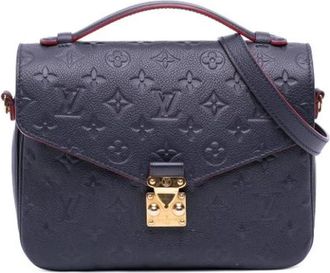 Louis Vuitton Pre-owned Pochette Metis - Dames - Vintage Handtas - Blauw - ONE Size - Leer - Vintage
