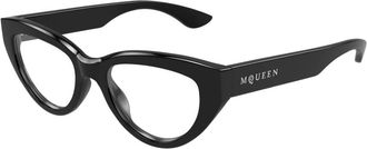 Alexander McQueen Am 0529O Cat Eye Frame - Dames - Brillen - Zwart - 52 MM - Accessoires