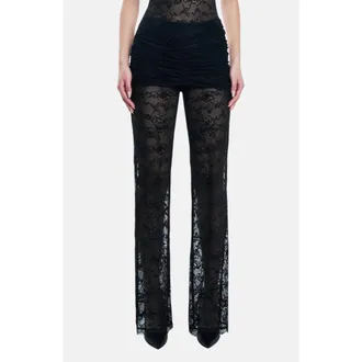 OW Collection SELAH Lace Pants in Black at Nordstrom, Size X-Small