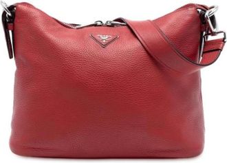 Prada Pre-owned Shoulder Bags, female, Red, Size: ONE SIZE Pre-owned Shoulder Bag