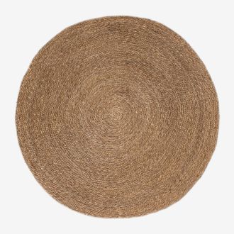 Sklum Alfombra En Yute Natural Redonda (&oslash;145 Cm) Drak Sklum