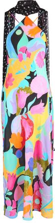 Rixo Rixo Hayley Printed Scarf-effect Silk Midi Dress - Multicoloured - 12 (UK12 / M)