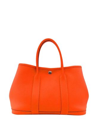 Chanel Borsa tote Garden Party 30 in pelle Negonda 2014 - Arancione