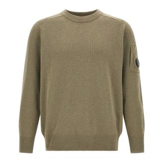 C.P. Company C.P. Company - Jersey de cuello redondo de lana de cordero - Knitwear - Hombre - Verde - 2XL