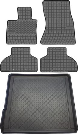 OEM Juego De Alfombrillas De Goma Para Coche Y Alfombrilla Para Maletero Para Bmw X5 F15 Suv (de Octubre De 2013 A Octubre De 2018)