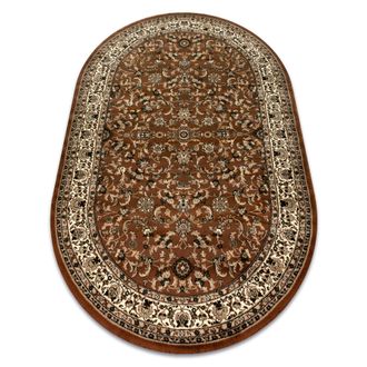 RugsX Rugsx - Alfombra Royal Adr Oval Modelo 1745 Marr&oacute;n Brown 100x180 Cm