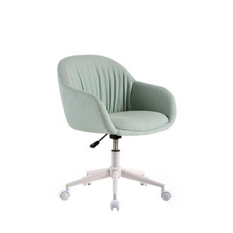 Klast Silla de escritorio de tela menta 60 cm x 75-82 cm