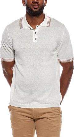 Isaia Linen-Blend Polo Shirt