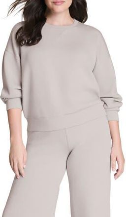 Spanx AirEssentials Crewneck Sweatshirt in French Grey at Nordstrom Rack, Size X-Large