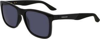 Ferragamo Ferragamo Mens 56 mm Black Sunglasses