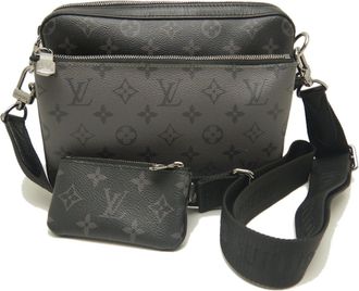 Louis Vuitton Monogram Eclipse Black Gray Monogram Eclipse Shoulder Bag (Pre-Owned)