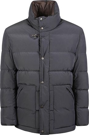 Fay High-Stand Collar Structured Puffer Down Jacket